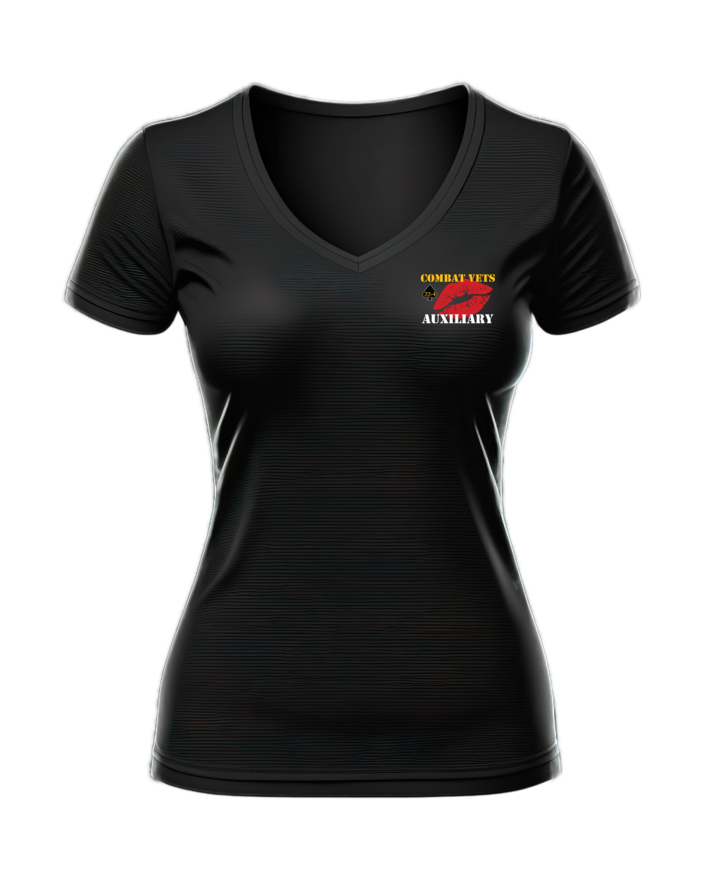 Ladies Combat Vets Auxiliary Vneck - Short Sleeve Tee