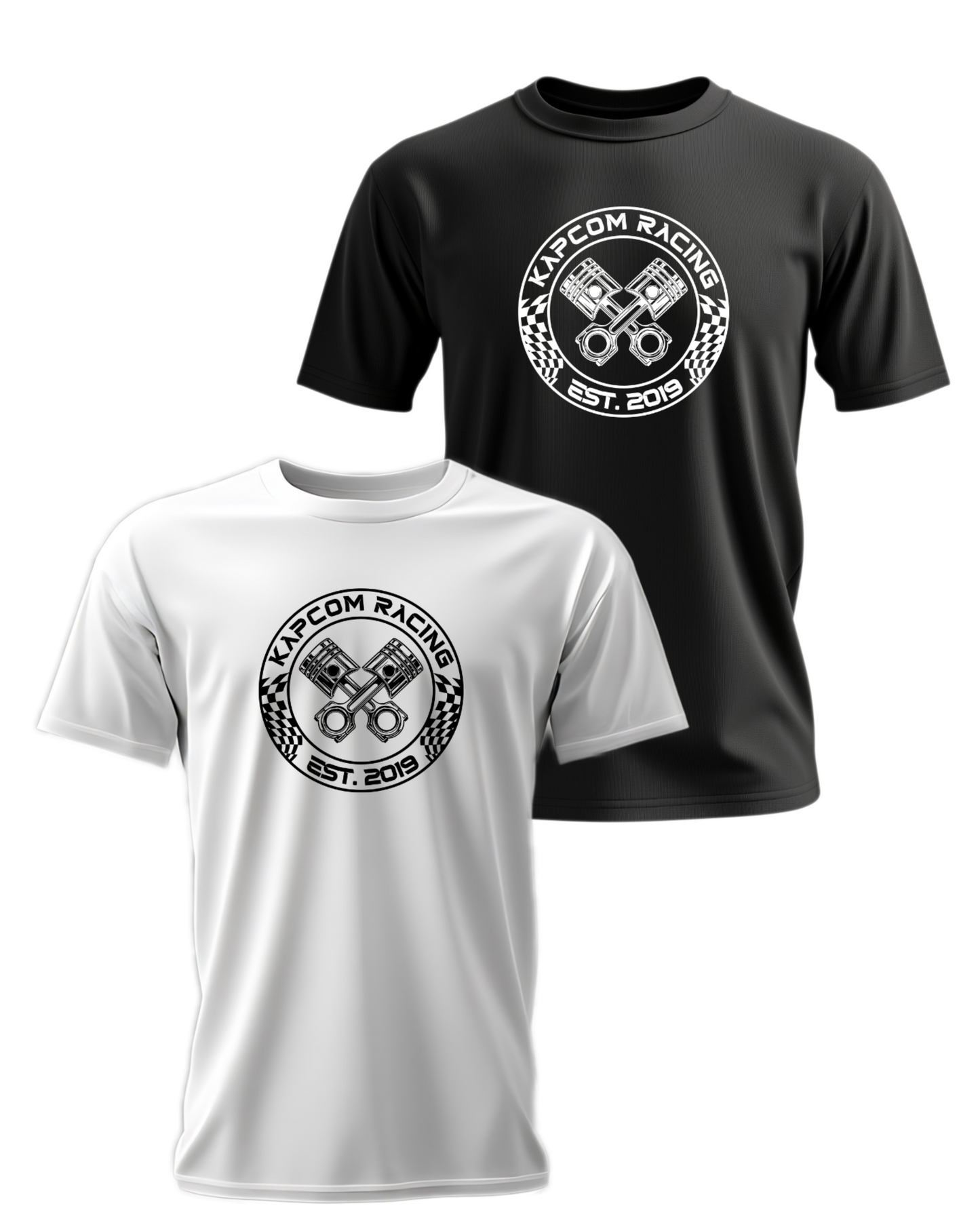 KapCom Racing Twin Piston - Adult Short Sleeve/Long Sleeve Tee