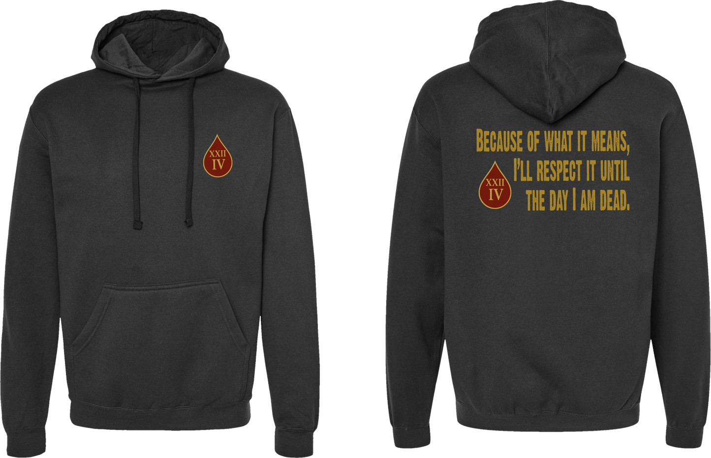 Respect - Adult Hooded Sweatshirt