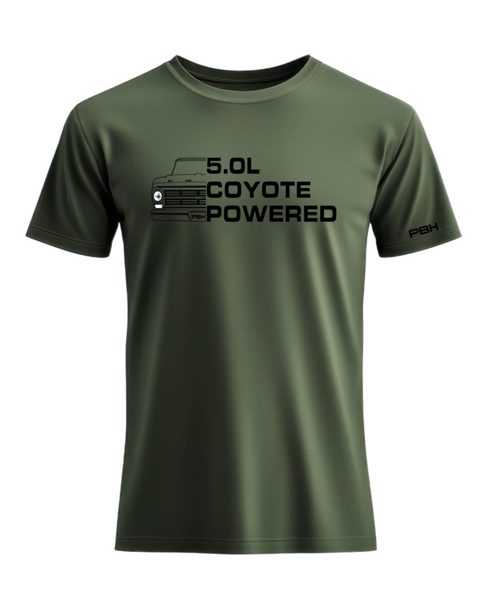 PBH 5.0 Coyote Powered (F100)  - Adult Short Sleeve Tee
