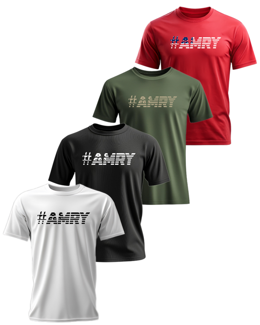 #AMRY (American Flag Design) - Adult Short Sleeve/Long Sleeve Tee