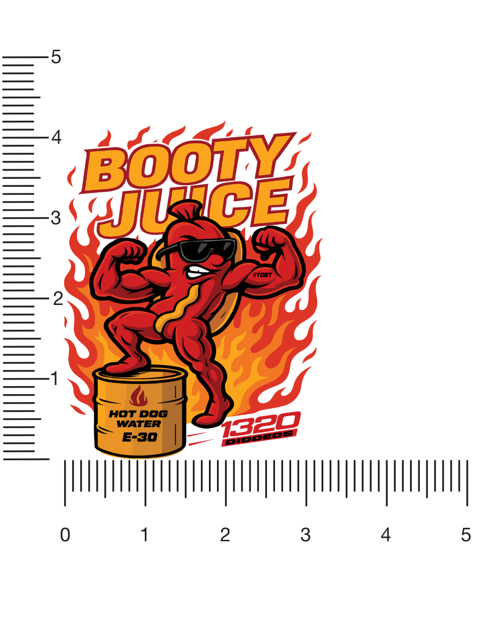 Booty Juice UV Decal