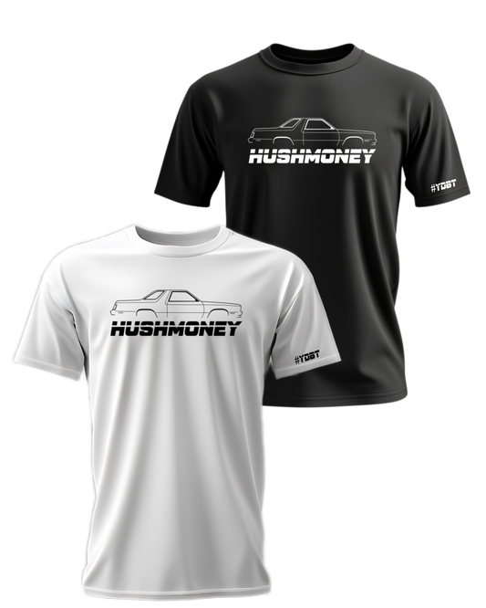 HushMoney Outline Design - Adult Short Sleeve / Long Sleeve Tee