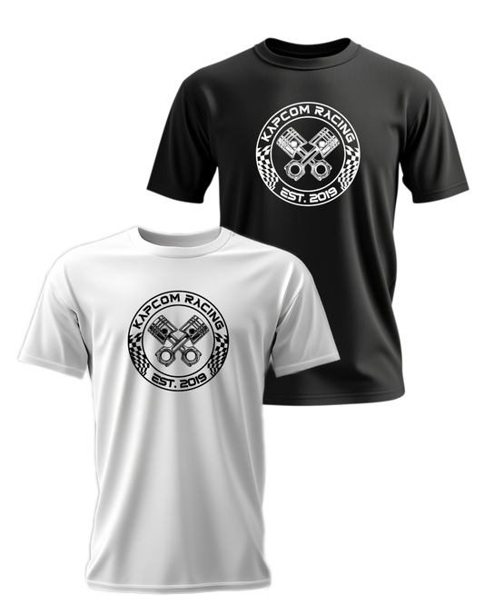KapCom Racing Twin Piston - Adult Short Sleeve/Long Sleeve Tee