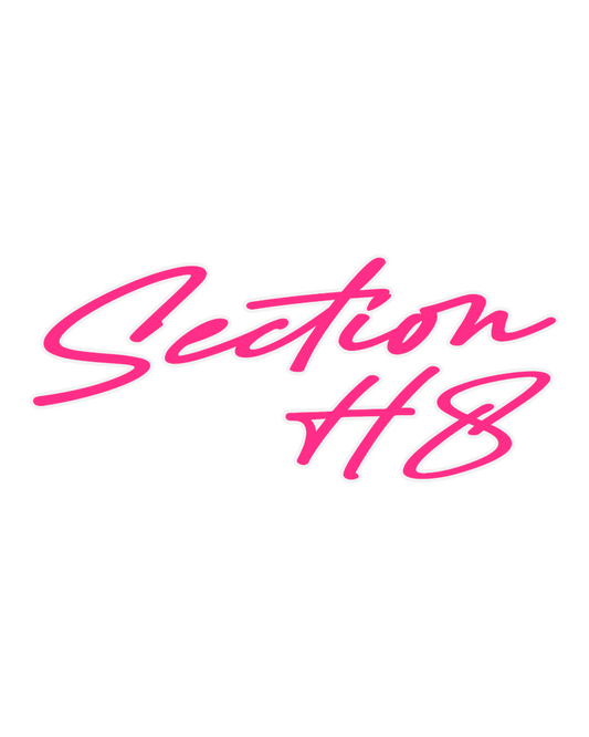 Section H8 Script UV Decal