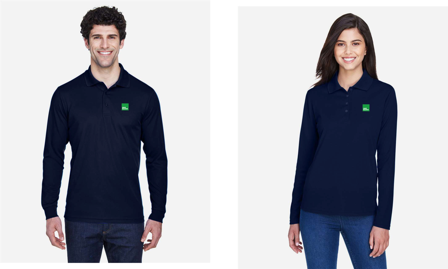 Core365 Pinnacle Long Sleeve Performance Polo